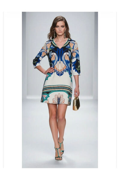 EIRIANNA THE BRAND Exotic Mirage Mini Εμπριμέ Φόρεμα - S/M