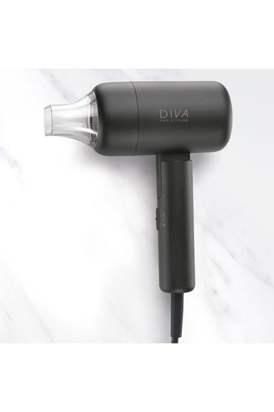OEM Diva Pro Jet Set 3000 Pro PRO127 πιστολάκι μαλλιών ταξιδίου σε μαύρο χρώμα