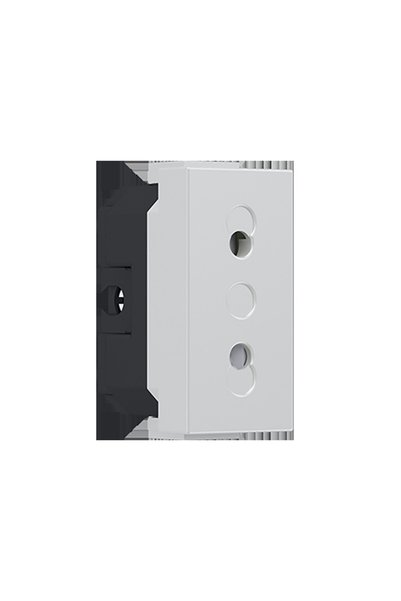 Aca Light Πρίζα ασφαλείας διπλής πρίζας MODYS IVORY 2P 10A 250VAC IP20 / 1010...