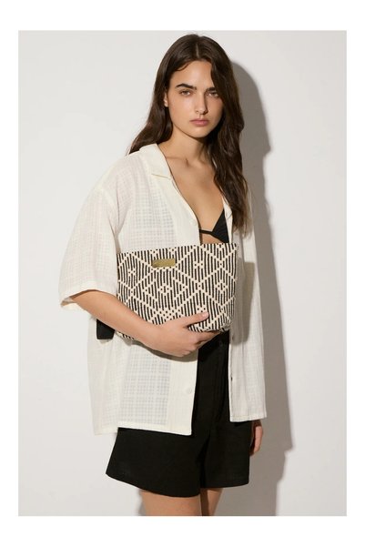 SEA YOU SOON Duomo Clutch Μαύρο