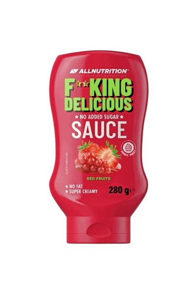 SFD AllNutrition Sos Super Delicios, Fructe Roșii, Fără Zahăr Adăugat, 280 g