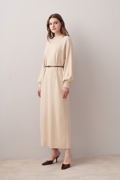 ALLDAY Belted Slim Knit Dress