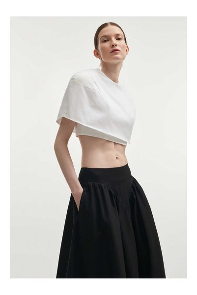 NADIA RAPTI Leticia Cape Top Λευκό Κάπα - S