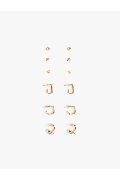 Koton 6-Piece Ball and Hoop Earring Set