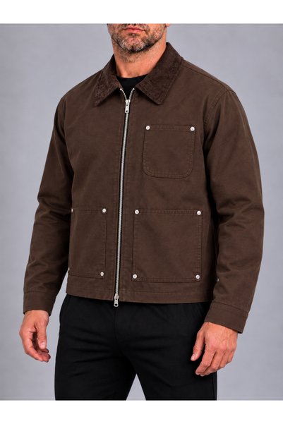 LudoWear Velvet Collared Gabardine Jacket