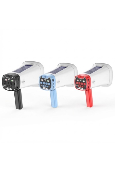 OEM Ηλιακή φορητή ντουντούκα - ηχείο 8W με Bluetooth 5.3, φωτισμό και εγγραφή