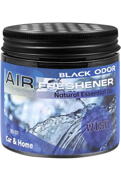 Generic معطر هواء أسود بالزيوت العطرية الطبيعية، 180 جرام - مثالي للسيارة وال...