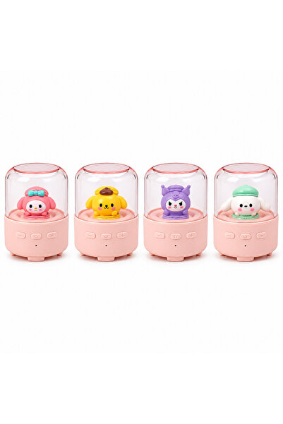 OEM Mini φορητό Bluetooth ηχείο με LED φωτισμό και Kawaii διακοσμητική φιγούρ...