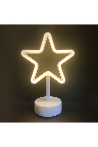 Aca Light ΑΣΤΕΡΙ, 39 ΦΩΤΑ LED ΝΕΟΝ ΜΕ ΜΠΑΤΑΡΙΑ (3xAA)/USB, ΘΕΡΜΟ ΛΕΥΚΟ, IP20,...