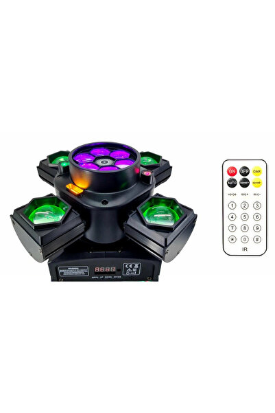 OEM Φωτορυθμικό LED με ρομποτική κεφαλή RGB Multi-Effects με τηλεχειριστήριο