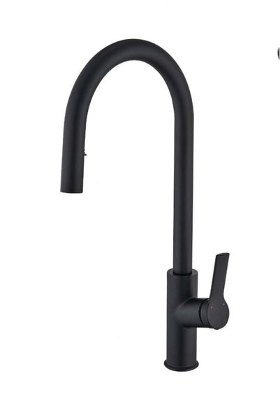 Tiffany Black Matte Kitchen Mixer Automatic Moveable Tiffany