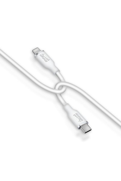 Generic كابل شحن ونقل بيانات من USB-C إلى USB-L، كابل سيليكون بطول 1 متر - يد...
