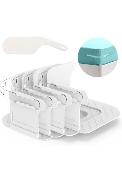 Generic حامل ملاءات السرير مع أشرطة قفل، مشبك زوايا ملاءة السرير شديد التحمل،...