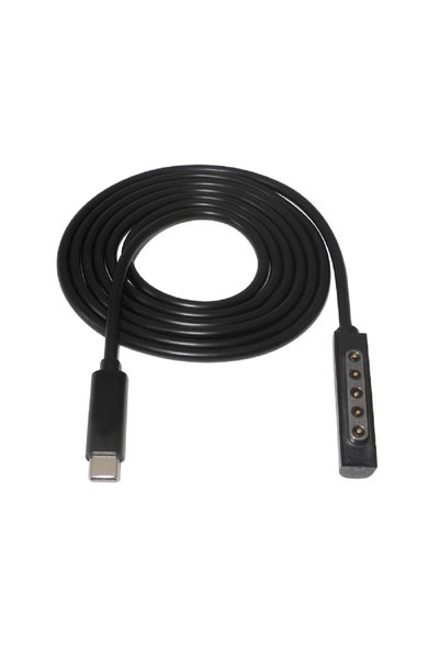 Generic شاحن طاقة ذكر من نوع PD USB-C بطول 1.5 متر مع كابل شحن لأجهزة Surface...