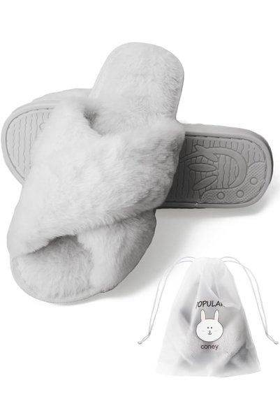 Generic Women‘s House Slippers Faux Fur Fashion Warm Shoes Comfortable Slippe...