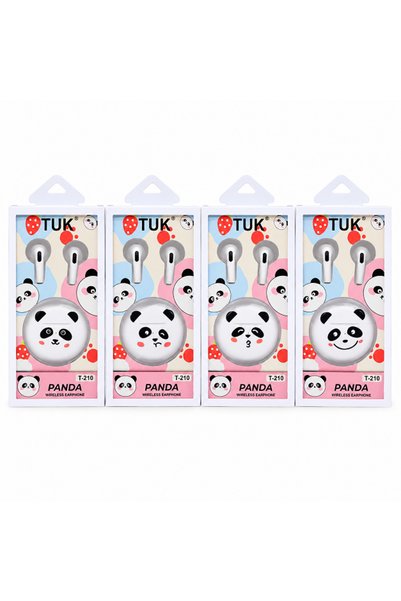 OEM Ασύρματα Bluetooth ακουστικά TWS Type-C σε σχέδιο Panda με θήκη φόρτισης ...
