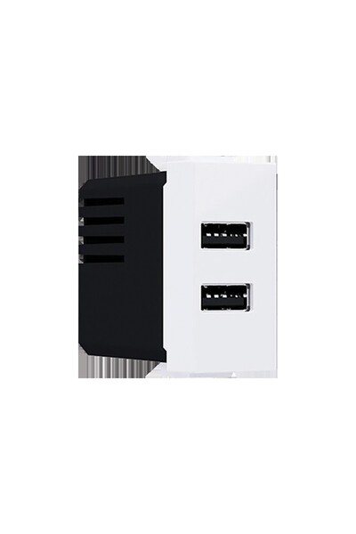 Aca Light MODYS ΠΟΛΥΠΡΙΟΝΟ ΡΑΖΑΡΤΗΣ ΛΕΥΚΟ ΦΟΡΤΙΣΤΗΣ USB 2XUSB 5VDC 2X1.2A IP2...
