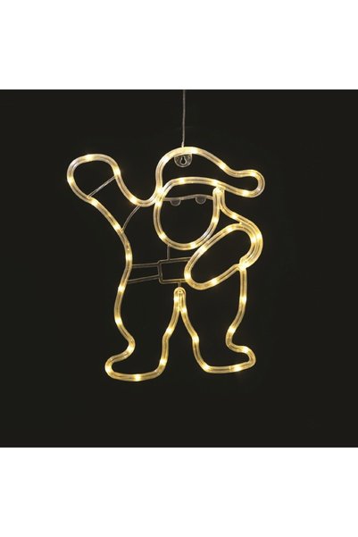 Aca Light ΠΛΑΣΤΙΚΟΣ ΆΓΙΟΣ ΒΑΣΙΛΗΣ 44 LED ΘΕΡΜΟ ΛΕΥΚΟ ΜΠΑΤΑΡΙΑ 3XAA/USB IP20 2...