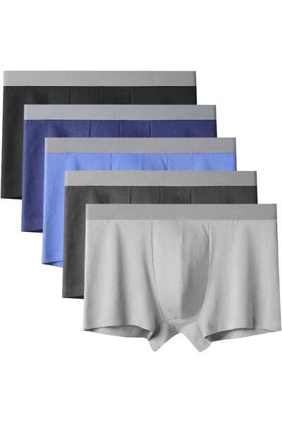 Generic Mens Trunks Underwear Cotton Stretch Low Rise Trunk (5 Set)