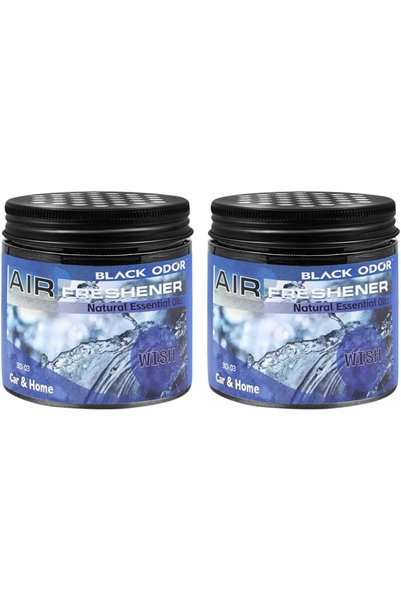 Generic معطر هواء أسود بالزيوت العطرية الطبيعية، 180 جرام - مثالي للسيارة وال...