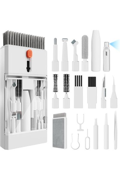 KASTWAVE طقم تنظيف الكمبيوتر المحمول 22 في 1 مع فرشاة لوحة المفاتيح - منظف مت...