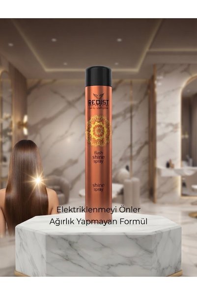 Genel Markalar Redist Flash Shine Saç Spreyi 400 ml XXL Boy - Elektriklenmeyi...
