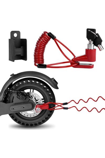 X SPRING Bike Cable Lock, 1.3m Waterproof Cycling Lock With 2 Keys, Anti-Thef...