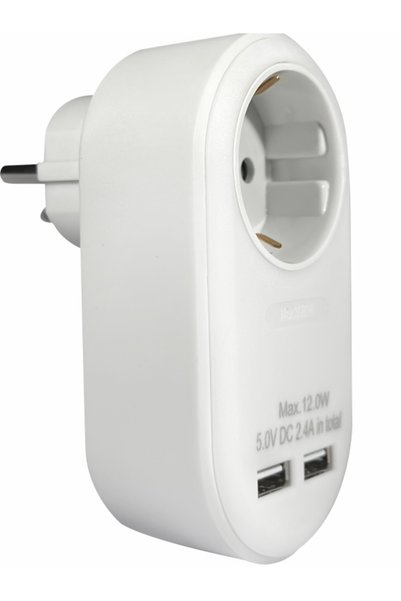 Elvhx ELP37101 |   ELP37101 |   Προσαρμογέας με USB, Σχούκο σε 1-θέσια πρίζα ...