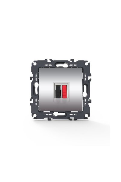Aca Light PRIME Μονή Υποδοχή Ηχείου με Κλιπ, Πλαστικό Ματ Αλουμίνιο 36-230VAC...