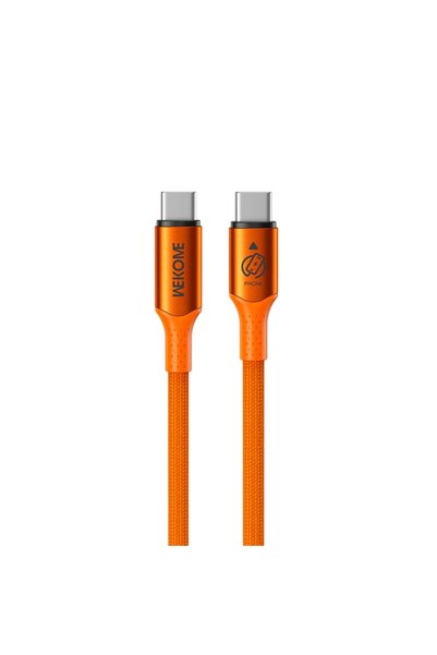 OEM Καλώδιο φόρτισης WK WDC-C23 USB-C σε USB-C PD 140W 1.2m σε πορτοκαλί χρώμα