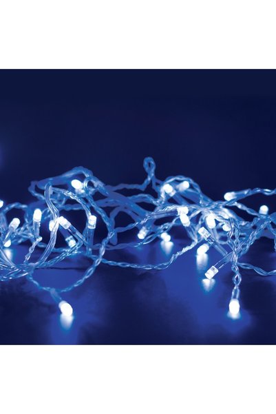 Aca Light 300 ΦΩΤΑ LED ΣΕ ΣΕΙΡΑ, ΜΠΛΕ ΚΑΛΩΔΙΟ ΤΥΠΟΥ RUBBER BLUE, ΚΑΘΕ 50mm, Α...