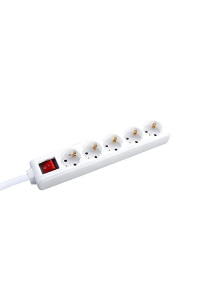 Aca Light Πολύπριζο 5 θέσεων Σούκο, ασφαλείας, με διακόπτη, 16Α, IP20, με καλ...