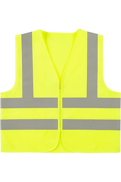 Generic Reflective Vest - Sleeveless Yellow Working Clothes for Safety | High...