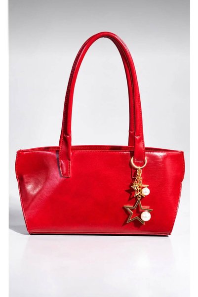 bag Women's Charm Detailed Baguette Shoulder Bag