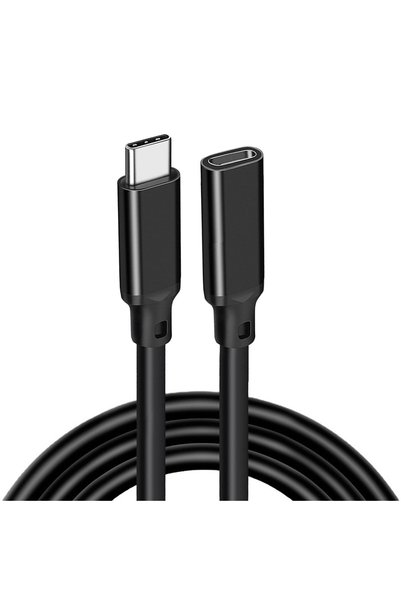 Generic كابل تمديد USB C بطول 6.6 قدم، 100 واط، ذكر إلى أنثى، شحن سريع، نقل ب...