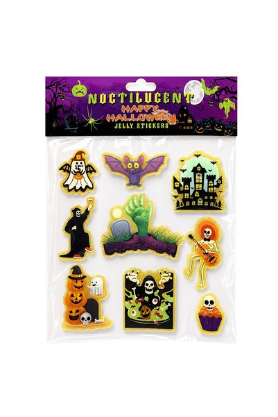 OEM Αυτοκόλλητα 3D φωσφοριζέ Halloween σετ 9 τεμ 24x20 εκ. Carnavalista 232780