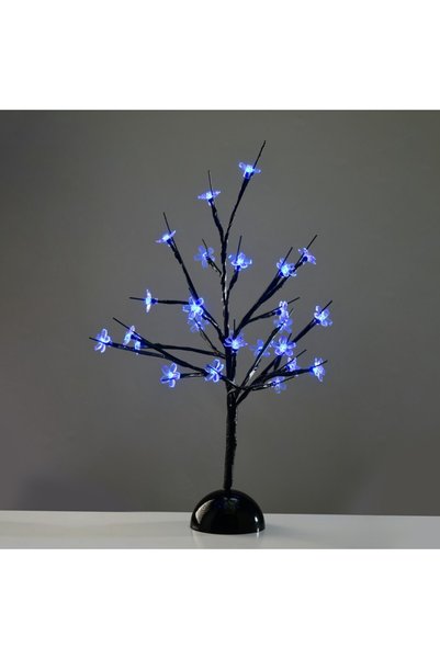 Aca Light ΔΙΑΚΟΣΜΗΤΙΚΟ ΔΕΝΤΡΟ ΜΕ 25 ΜΠΛΕ LED ΚΑΙ ΜΠΑΤΑΡΙΑ 3XAA IP20 100X100X4...