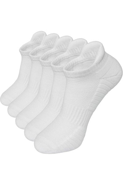 GENERAL 5 Pairs Running Ankle Cotton Socks for Men Women