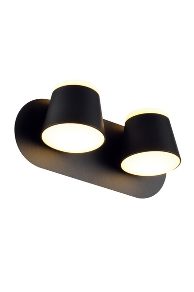 Aca Light LUCIDO-ΦΩΤΙΣΤΙΚΟ ΤΟΥΡΚΟΥΑΖ ΜΑΥΡΟ ΜΕΤΑΛΛΙΚΟ LED 16W 3000K 1280LM IP2...