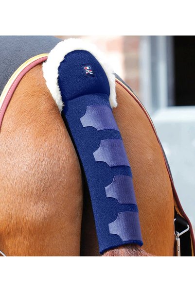 Premier Equine Protecție pentru coadă de cal din lână tehnică și neopren, alb...