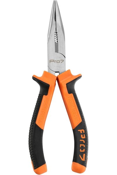 Generic Long Nose Plier -6inch, Black and Orange - Needle Nose Pliers with Wi...