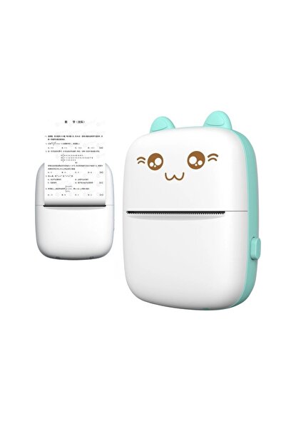 OEM Θερμικός εκτυπωτής για φωτογραφίες με Bluetooth Mini Cat - μπλε HURC9B