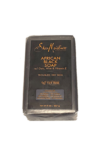 Shea Moisture صابون أفريقي أسود مع زبدة الشيا للبشرة شديدة الجفاف - 227 جرام