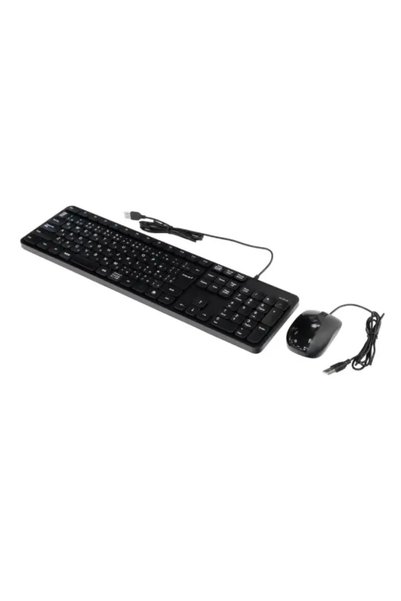 OEM Σετ ενσύρματο πληκτρολόγιο και ποντίκι USB 104 πλήκτρων Indena KC-01-E+G