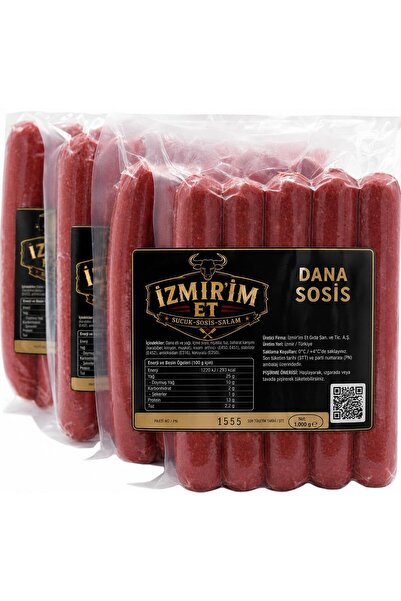 İZMİRİM ET Dana Sosis 1KG