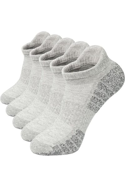 GENERAL 5 Pairs Running Ankle Cotton Socks for Men Women