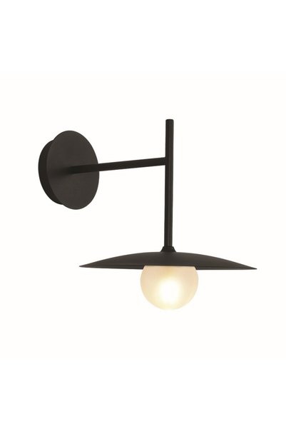 Aca Light ΦΩΤΙΣΤΙΚΟ ΤΟΙΧΟΥ 1xG9 AFINAR ΜΑΥΡΟ ΜΕΤΑΛΛΙΚΟ + ΑΜΜΟΒΟΛΗΜΕΝΟ ΓΥΑΛΙ 2...