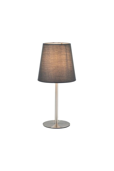 Aca Light Επιτραπέζιο Φωτιστικό HARPY, Γκρι Υφασμάτινο, Κλασικό, 1x40W E14, I...