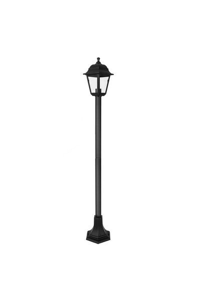 Aca Light ΦΑΝΑΡΙ ΚΗΠΟΥ ΤΕΤΡΑΓΩΝΟ ΠΛΑΣΤΙΚΟ PC ΜΑΥΡΟ ΣΤΑΘΕΡΟ 1xE27 & LED 10W IP...