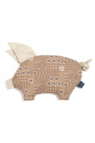 La Millou Pernă din catifea Sleepy Pig BANDANA MOCCA
